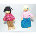 Brinquedos familiares de boneca de madeira pré-escolar família fingir brinquedos de brinquedos brinquedos de boneca familiar